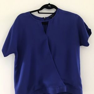 Theory blue blouse